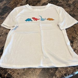 cute white dinosaur tee